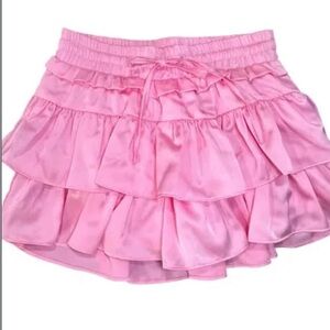 Pink Ruffled Skirt